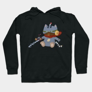 A Space Robot Warrior Cat Hoodie